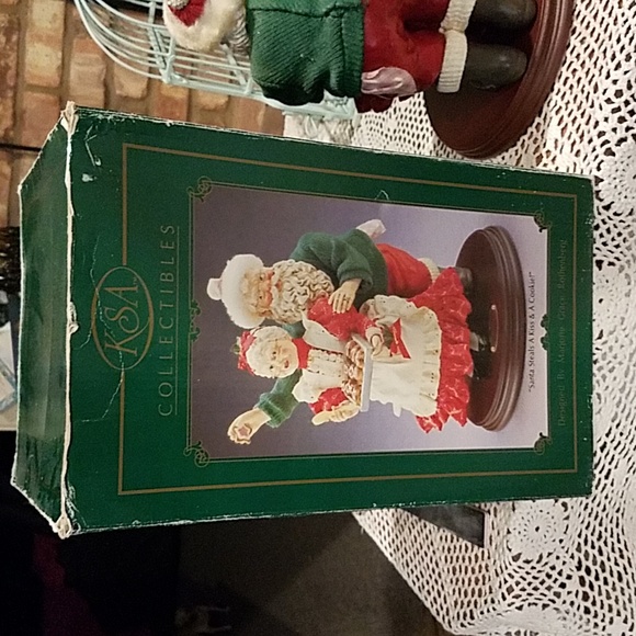 KSA FABRICHE COLLECTIBLE-"SANTA STEALS A KISS & COOKIE" - Picture 7 of 9